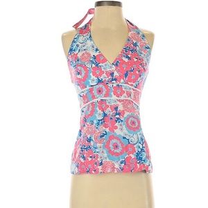 Lilly Pulitzer Willa Halter Top in "Shell Yeah"